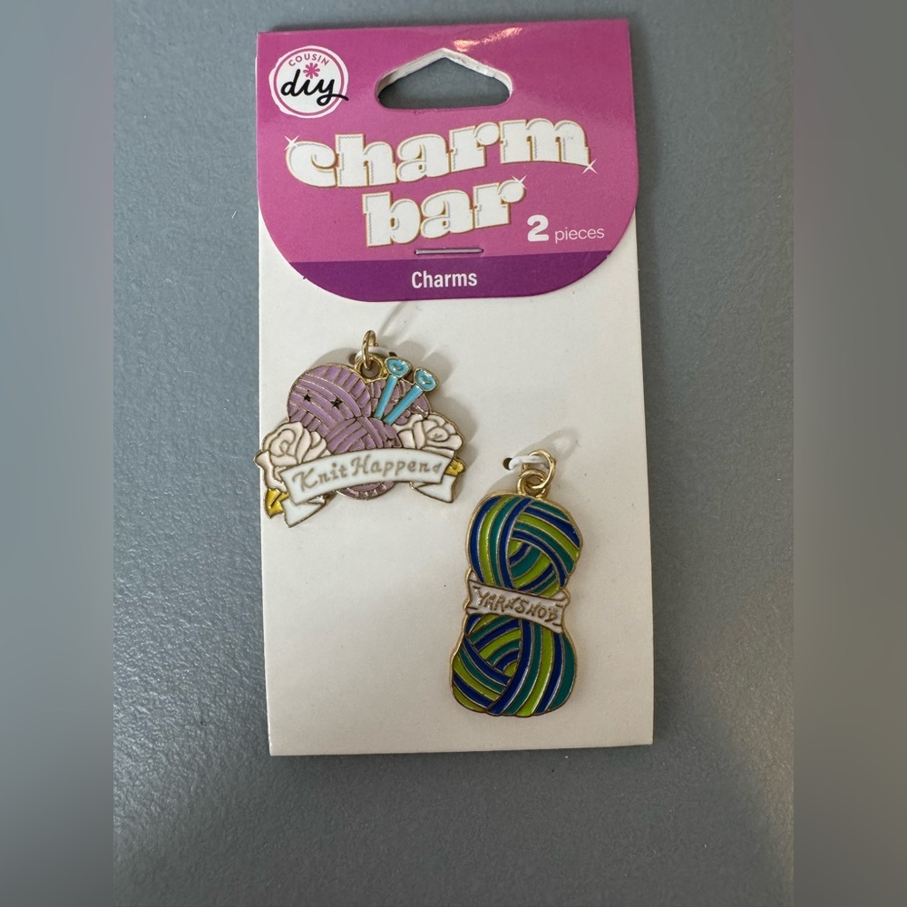 🛍️any 5 items for $15 🛍️ charm bar knit happens charms